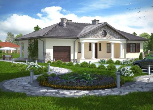 № 1073 Купить Проект дома Лидвинов. Закажите готовый проект № 1073 в Краснодаре, цена 47016 руб.