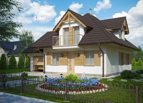 № 1563 Купить Проект дома Барт. Закажите готовый проект № 1563 в Краснодаре, цена 41508 руб.