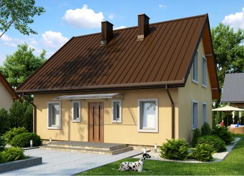 № 1573 Купить Проект дома Жарновец 2. Закажите готовый проект № 1573 в Краснодаре, цена 34236 руб.