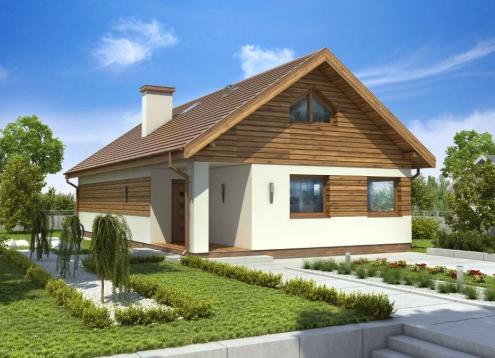 № 1595 Купить Проект дома Зотлинек 2. Закажите готовый проект № 1595 в Краснодаре, цена 38074 руб.