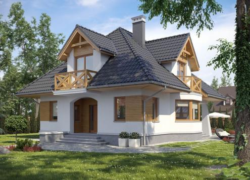 № 1603 Купить Проект дома Константин. Закажите готовый проект № 1603 в Краснодаре, цена 40680 руб.