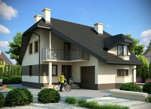 № 1606 Купить Проект дома Радушов. Закажите готовый проект № 1606 в Краснодаре, цена 32436 руб.