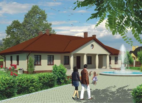 № 1614 Купить Проект дома Сохатый. Закажите готовый проект № 1614 в Краснодаре, цена 73188 руб.