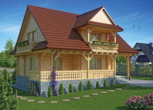№ 1629 Купить Проект дома Эдельвейс. Закажите готовый проект № 1629 в Краснодаре, цена 43920 руб.