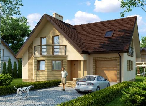№ 1639 Купить Проект дома Либедзин. Закажите готовый проект № 1639 в Краснодаре, цена 48816 руб.