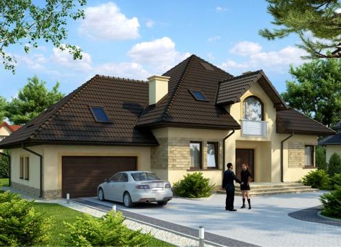 № 1642 Купить Проект дома Мнтеркоре дуэ. Закажите готовый проект № 1642 в Краснодаре, цена 77544 руб.