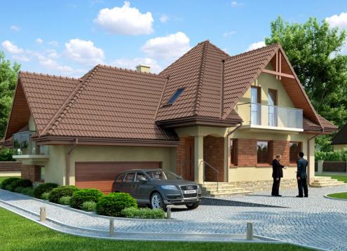№ 1654 Купить Проект дома Вереска 2. Закажите готовый проект № 1654 в Краснодаре, цена 53784 руб.