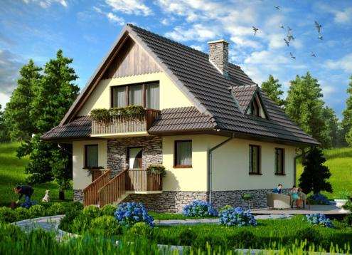 № 1660 Купить Проект дома Нидзига. Закажите готовый проект № 1660 в Краснодаре, цена 30240 руб.