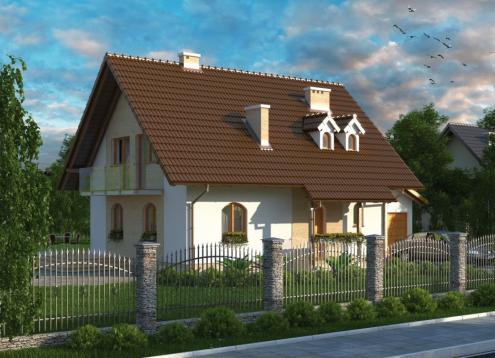 № 1661 Купить Проект дома Полесье. Закажите готовый проект № 1661 в Краснодаре, цена 49284 руб.