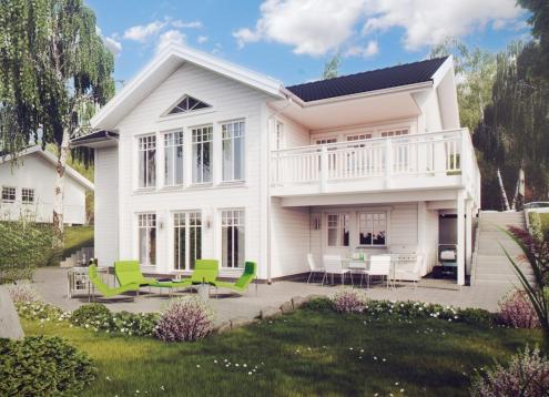 № 1715 Купить Проект дома Сундвик. Закажите готовый проект № 1715 в Краснодаре, цена 72720 руб.
