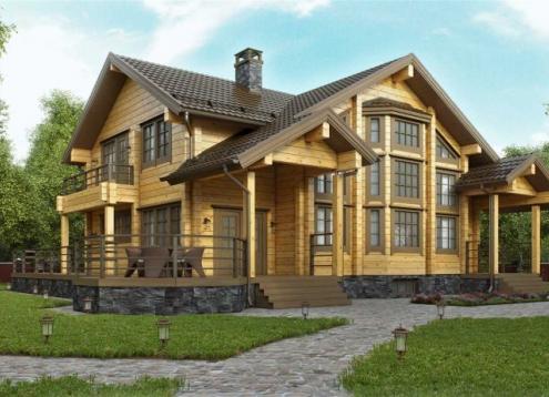 № 1728 Купить Проект дома ЕЛШ - 290. Закажите готовый проект № 1728 в Краснодаре, цена 60120 руб.