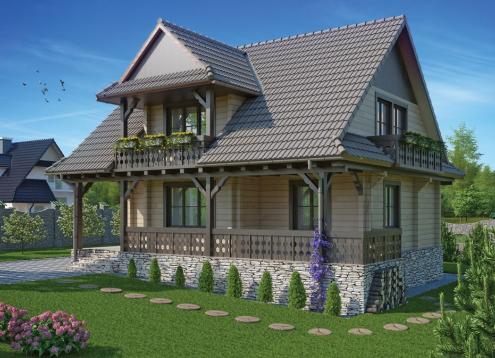 № 1798 Купить Проект дома Элвис. Закажите готовый проект № 1798 в Краснодаре, цена 42948 руб.