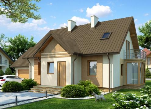 № 1814 Купить Проект дома Крокус. Закажите готовый проект № 1814 в Краснодаре, цена 47837 руб.