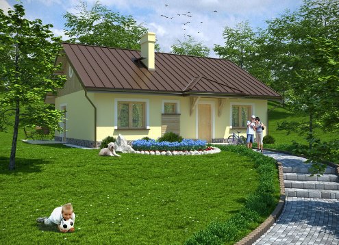№ 1847 Проект дома Поладио. Закажите готовый проект № 1847 в Краснодаре, цена 27788 руб.